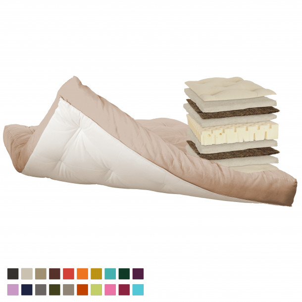 Cotton, latex, horsehair futon. Vita-line Model 11
