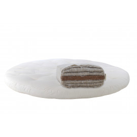 Hemp, latexed coconut. Round mattress Futon Model 10